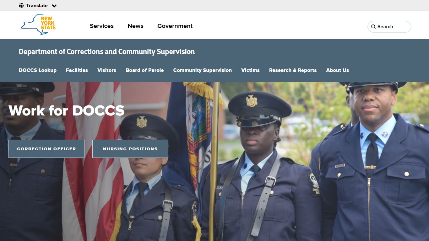 Department of Corrections and Community Supervision Home Page